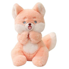(fox) Cute posing animal doll Yangzhou plush toy rabbit cat fox doll rag doll gift
