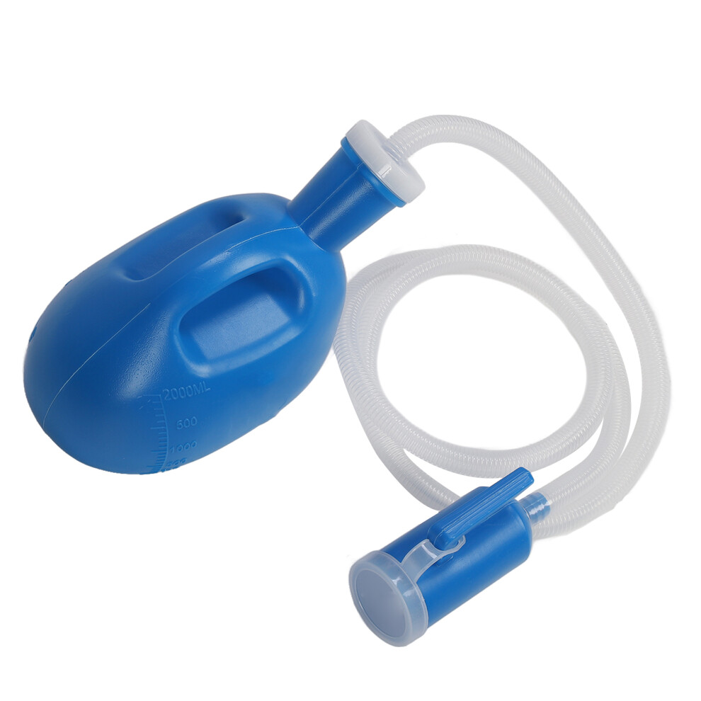Men's 2000ml Urinal Bottle - Large Capacity No-Spill Bedridden Use