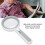 Handheld Magnifier 5X/12X with 18 LED, Rechargeable 650mAh 6