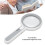 Handheld Magnifier 5X/12X with 18 LED, Rechargeable 650mAh 4