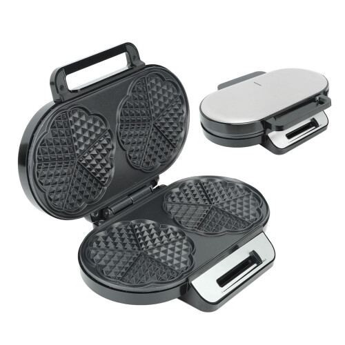 3-in-1 Waffle Maker 1200W Adjustable Temp Anti-Stick Tactile Handle US