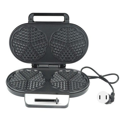 3-in-1 Waffle Maker 1200W Adjustable Temp Anti-Stick Tactile Handle US 1