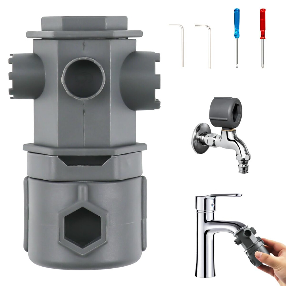 16-In-1 Tap Key Tool Set For Sink, Multi-Sanitizer Wrench, Tap Descaler Attachment, Compatible With Standard Faucets 6276012334509