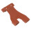 Archery Hand Guard Protector Brown Artificial Cowhide Adjustable Finger Glove 9