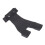 Artificial Leather Archery Hand Guard Protector, 2-Finger Adjustable Glove, Black 11