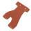Archery Hand Guard Protector Brown Artificial Cowhide Adjustable Finger Glove 5