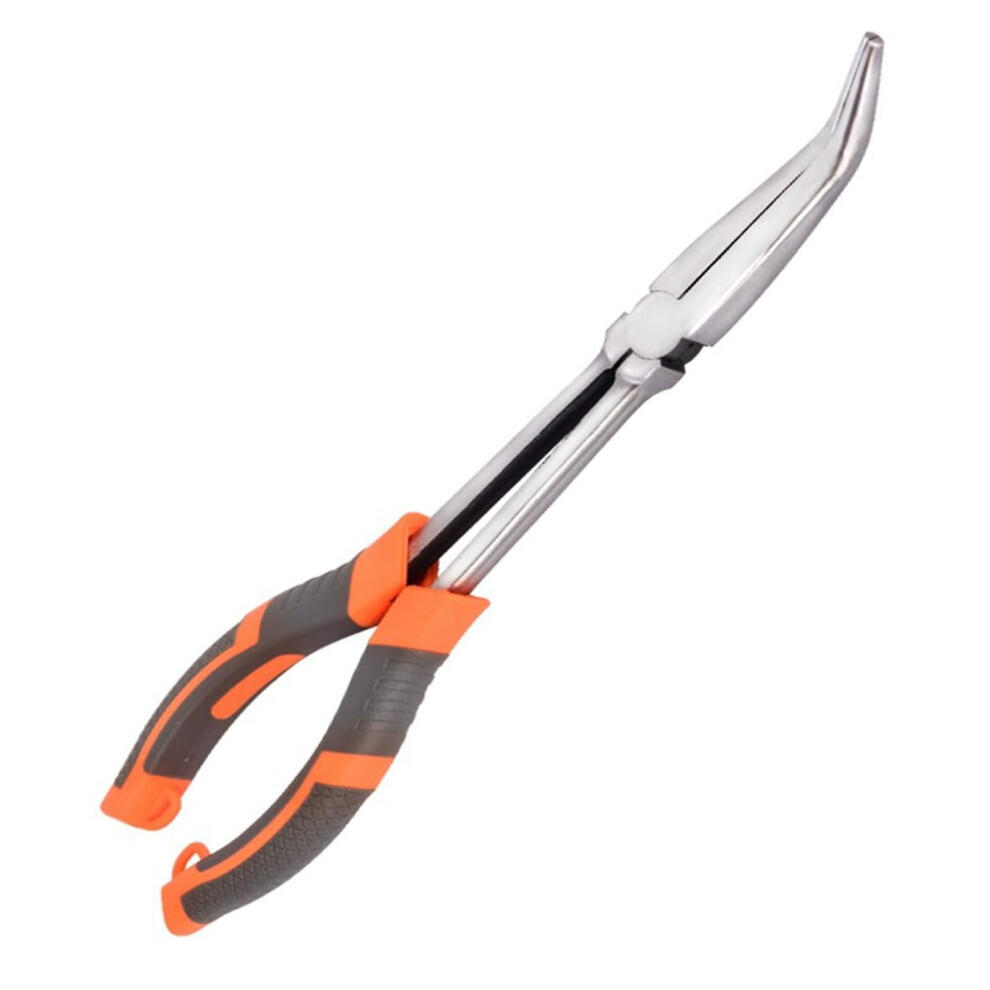 11-Inch Long Needle Nose Pliers With Multiple Angled Grips For Electrical And Maintenance Tasks 6947110979625