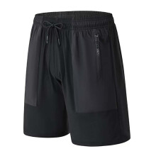 Men's Shorts Size 56 Jogging Bottoms Loose Fit Casual Trousers Outdoor Running Fitness Summer Schwarz M