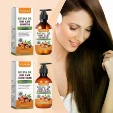 (1 set) Batana Oil Hair Growth Shampoo and Conditioner Set,Hair Loss Shampoo for Thinning Hair,Hydrates Dry Hair, Improves Scalp Health