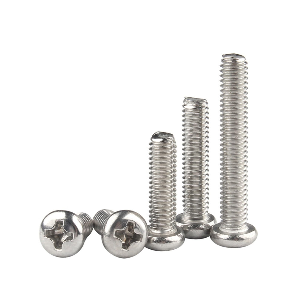 M1 M1.2 M1.4 M1.6 M1.7 M2 M2.5 M3 M3.5 M4 M5 304 Stainless Steel Flat Head Screws Din7985 50Mm M5 (Pack Of 10) 6493810586439