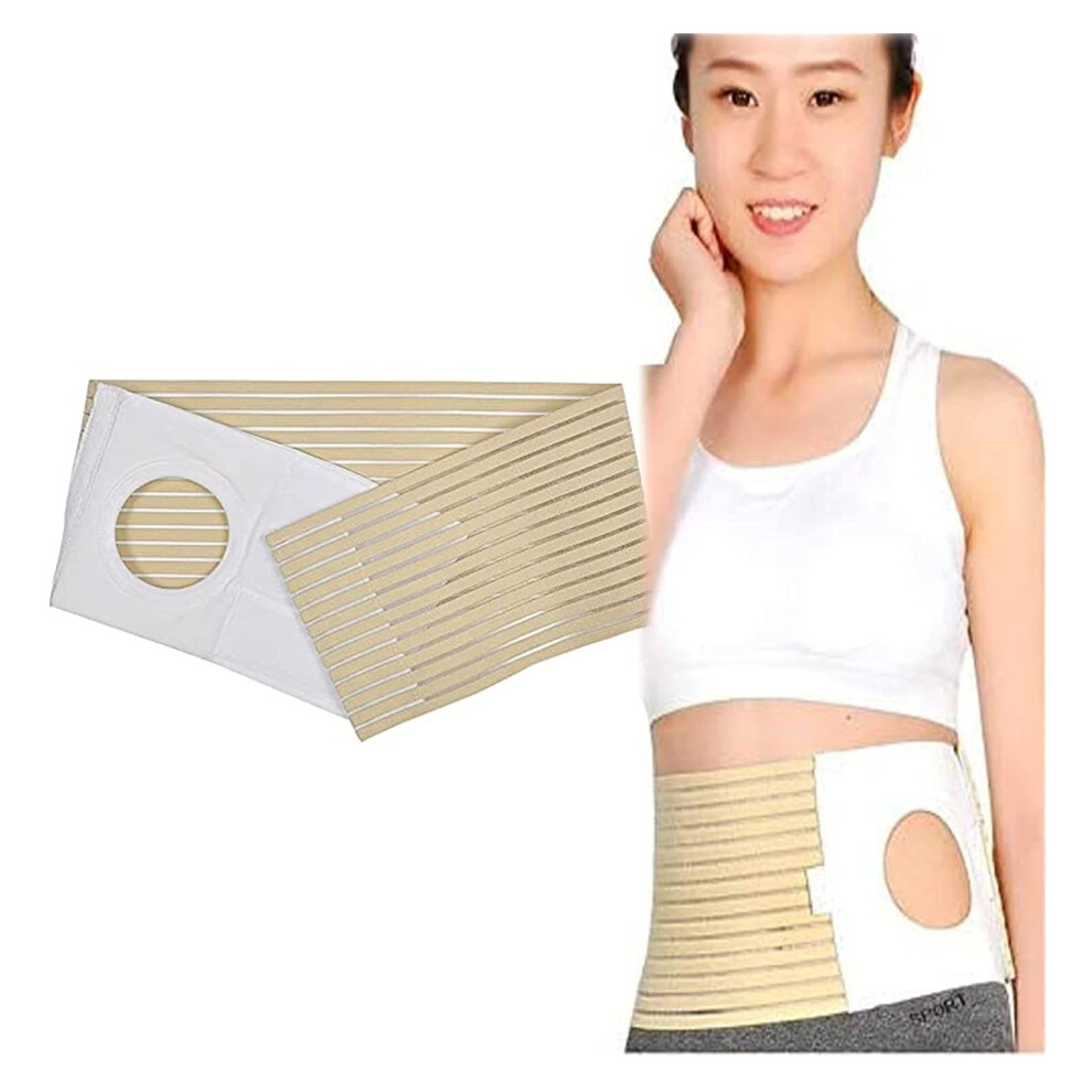 Ostomy Belt Unisex Colostomy Support Belt for Stoma Hernia Prevention, Abdominal Binding Clip, Medium Color