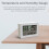 Digital Indoor Thermometer Hygrometer - Accurate Temp & Humidity Gauge, LCD Display, White/Black 7