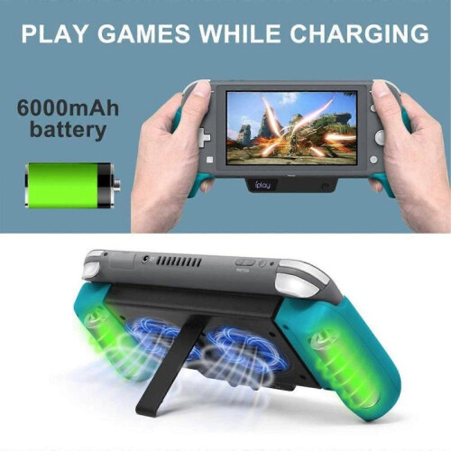 (black) Hand Grip Holder Console Radiator for Switch/ Switch Lite, Portable Joy-Con Charger Dock Cooling Gaming Grip Holder for Switch/ Switch Lite 1