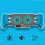 (blue) Hand Grip Holder Console Radiator for Switch/ Switch Lite, Portable Joy-Con Charger Dock Cooling Gaming Grip Holder for Switch/ Switch Lite 3