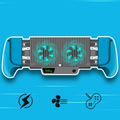 (blue) Hand Grip Holder Console Radiator for Switch/ Switch Lite, Portable Joy-Con Charger Dock Cooling Gaming Grip Holder for Switch/ Switch Lite 2