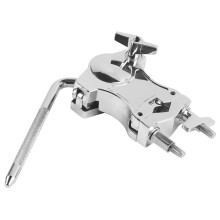 Tom Drum Mount Clamp, 360-Degree Adjustable Zinc Alloy Drum Hardware, Multifunctional Tom Drum Holder for Drum Set