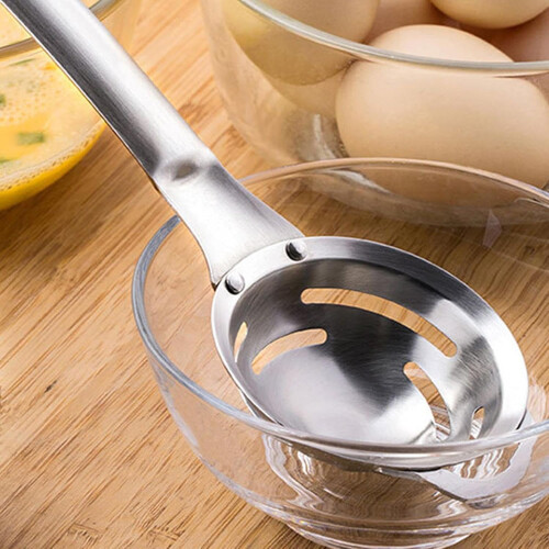 Egg Separator for Raw Eggs, Durable Plastic Yolk White Filter, Hangable Egg Splitter Tool for Baking and Cooking 1