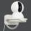 Heavy Duty Wall Mount for Baby Monitors and Security Cameras, Adjustable Angle, Durable White Circle Design 4