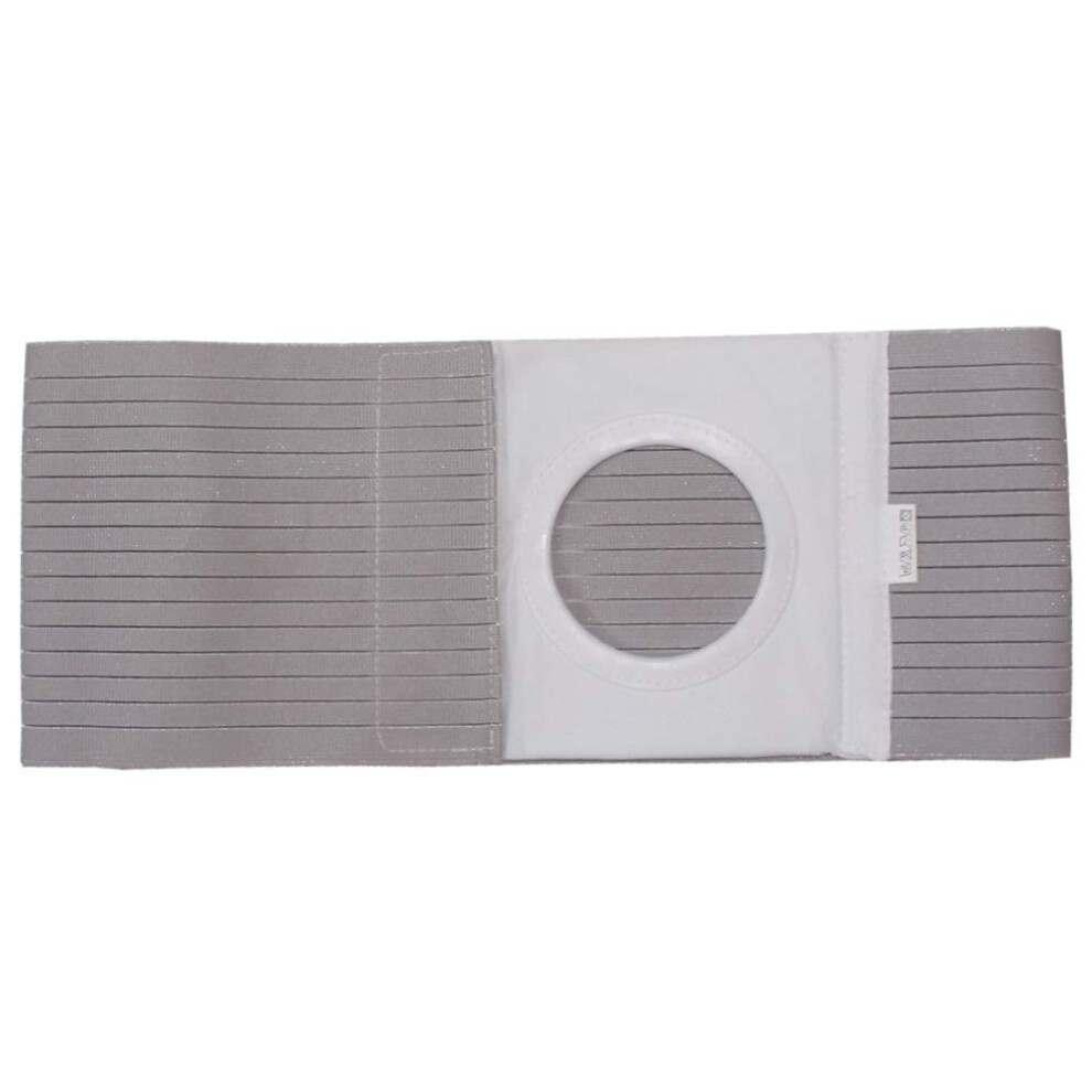 Ostomy Belt for Men & Women - Gray XL Ostomy Hernia Support with Colostomy Pouch Opening to Prevent Parastomal Hernias