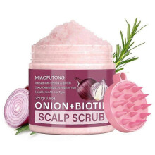 (1PCS) Scalp Scrub, Onion Scalp Exfoliator Shampoo, 2-in-1 Scalp Treatment with Biotin, Hair Treatment to Clarify and Remove Build Up, 250ML