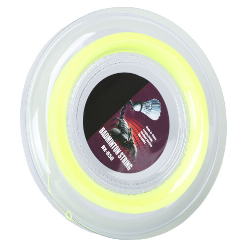 200m Nylon Badminton Racket String BX 650 Fluorescent Yellow 0.72mm