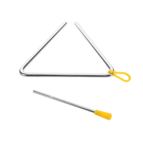 Percussion Instrument Hand Drum Set - Small Colored Drums, Metal Memory Bell, Plastic Rhythm Triangle