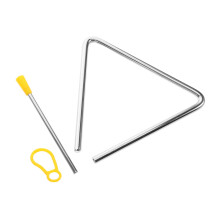 Musical Triangle Instrument 6 Inch with Hand Percussion Striker for Preschool Music Training and Outdoor Play