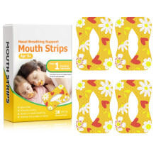 Mouth Bands for Sleeping - Pack of 30 for Snoring Relief, Open Mouth Correction Plasters for Children and Adults