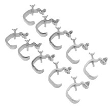 Stage Light Clamp Set, 10 Pieces Heavy-Duty Aluminum Alloy Brackets for DJ Lighting Equipment and Stage Use