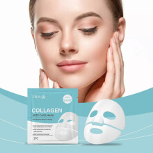 (10pcs) Deep Collagen Overnight Mask, Collagen Real Deep Mask with Low Molecular Weight Collagen for Lifting, Stretching, Firming and Moisturizing