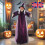 Halloween Life Size Talking Witch Animated Spooky Animatronic Scary Witch Decor 2