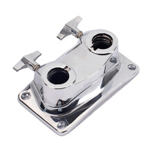 Mounts Drum Rack Kit with Silver Hoop Clamp, Cymbal Clamp, Bass Drum Compatibility and Clamping Blocks