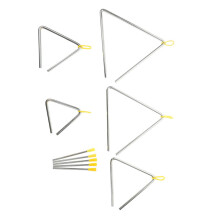 5-Piece Metal Triangle and Girls Percussion Instrument Set, Educational Music Toys for Children, Durable and Colorful Design