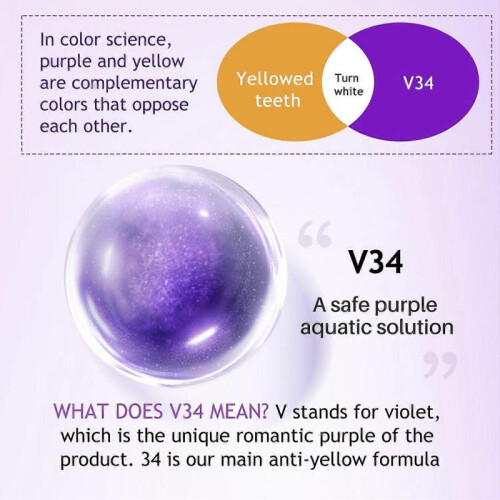(1PC) Tooth Cleaning Toothpaste, V34 Tooth Mousse, Remove Stains, Brighten Teeth, Purple Tooth Cleaning Toothpaste 1
