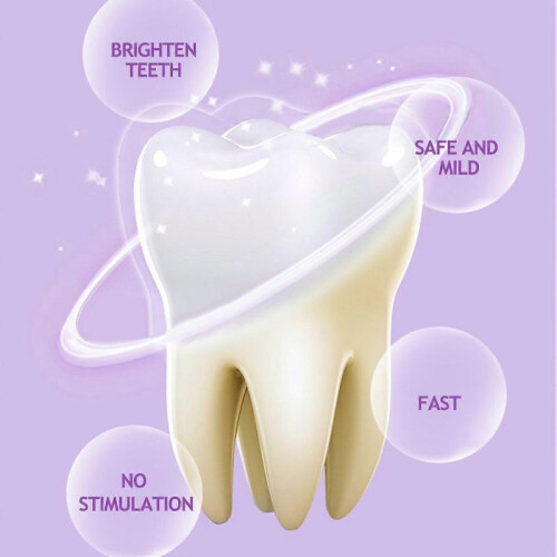(1PC) Tooth Cleaning Toothpaste, V34 Tooth Mousse, Remove Stains, Brighten Teeth, Purple Tooth Cleaning Toothpaste 2