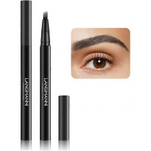 (black) Eyebrow Pencil, Eyebrow Microblading Pen Eyebrow Tattoo Pen Micro 4 Point Brow Pen Waterproof for 3D Natural Eyebrow Looking