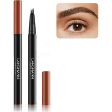 (Dark brown) Eyebrow Pencil, Eyebrow Microblading Pen Eyebrow Tattoo Pen Micro 4 Point Brow Pen Waterproof for 3D Natural Eyebrow Looking
