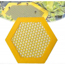 (Yellow) 3D Printed Floating Bee Island Bee Waterer, Bee Cups for Garden, Bee Drinking Cups for Garden, Bee Cups for Thirsty Pollinators