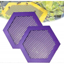 (2Pcs Purple) 3D Printed Floating Bee Island Bee Waterer, Bee Cups for Garden, Bee Drinking Cups for Garden, Bee Cups for Thirsty Pollinators