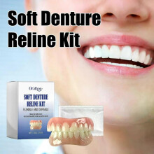 (2pcs) Silicone Reline Denture Set, Silicone Reline Denture Set, Silicone Reline Denture Set, Denture Silicone Reline Kit