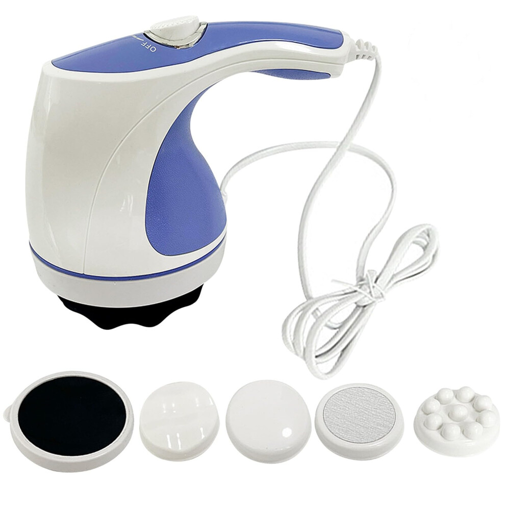 Electric Anti Cellulite Massager with 3 Vibrating Massage Heads for Lymphatic Drainage, Firming Stomach, Legs, Arms