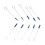 Professional 10PCS Piano Tuning Tools with Metal Handle Design 9
