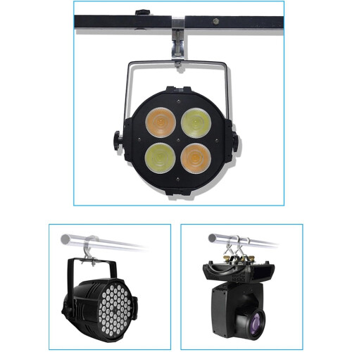 Practical Stage Hanger DJ Club Light Hanger Clamp for Effects Black Heavy-Duty Adjustable Lighting Rigging 1