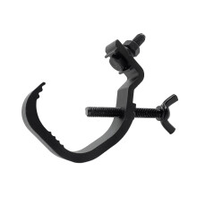 Multipurpose Stage Light Clip Clamp, Heavy-Duty Black DJ Light Hook for Stage Lamps and Club Lighting Equipment