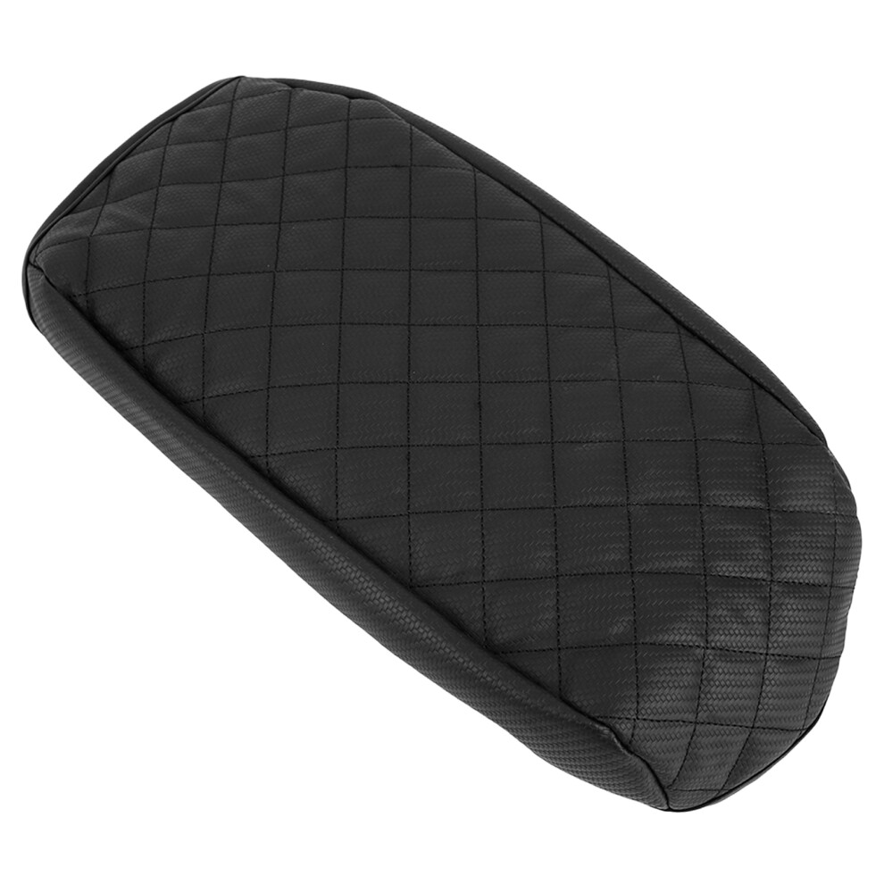 Leather Center Console Armrest Cover For Ford Mavericks 2022-2023 Carbon Fiber 8141338875266