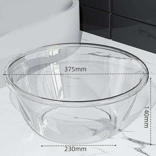 Transparent Wash Basin, Thickened Plastic Sink with Large Capacity for Student Dormitory, Clear Color, Durable Design 1