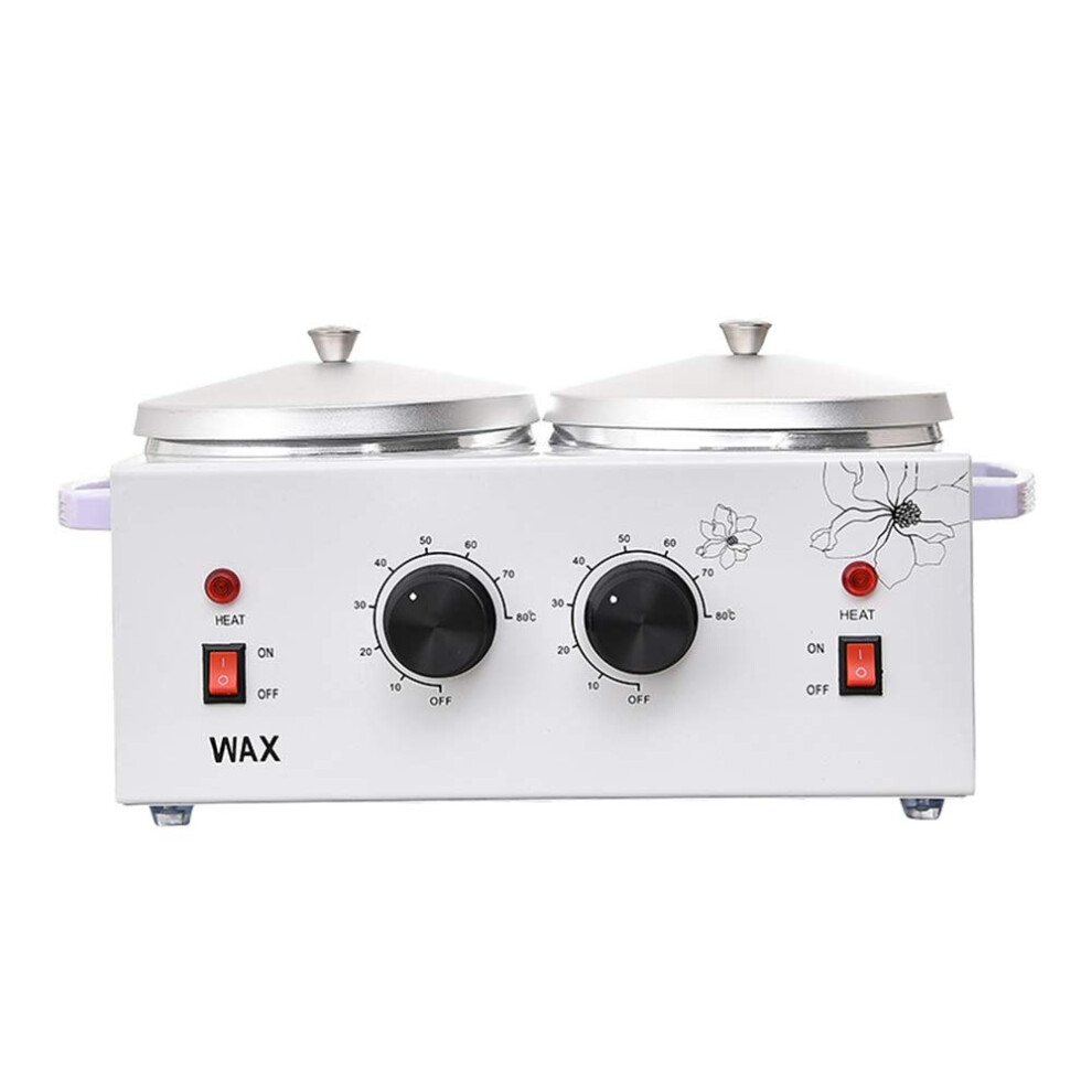 Wax Warmer Hair Removal Machine with Double PTC Heating, NTC Temperature Control, 500ml Capacity, Professional Waxing Set