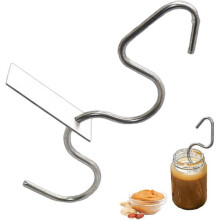 (2pcs) Peanut Butter Stirrer Kit, Manual Peanut Butter Mixer Tool Stainless Steel Multipurpose Nut Butter Stirrer Tool For Mixing Various Butter