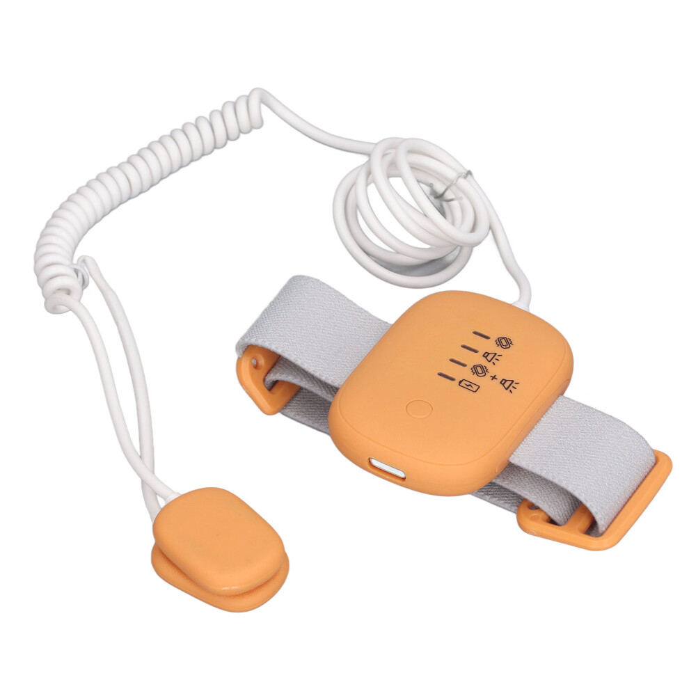 Usb Rechargeable Bedwetting Alarm For Boys Girls 70-100 Db Volume Orange