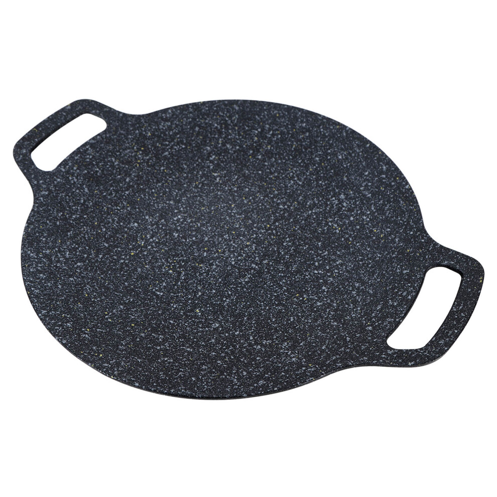 Portable 15in BBQ Grill Pan Nonstick with Thermal Insulation Gloves